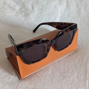 MCM 707SL Square Frame Tortoise Sunglasses